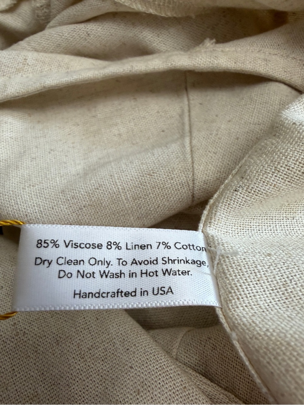 BALIAWEAR Cream Wrap Top with Waist Tie - Picture 6 of 7